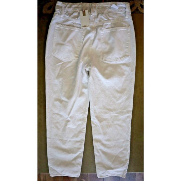 Good American GN999PT Women's Sz 2/26 White Good '90s Loose Fit Jeans - Picture 2 of 7